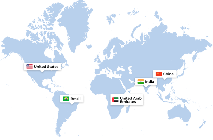 E-Learning Platform Top 5 countries